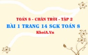 Bài 1 trang 14 Toán 8 Chân trời sáng tạo Tập 2